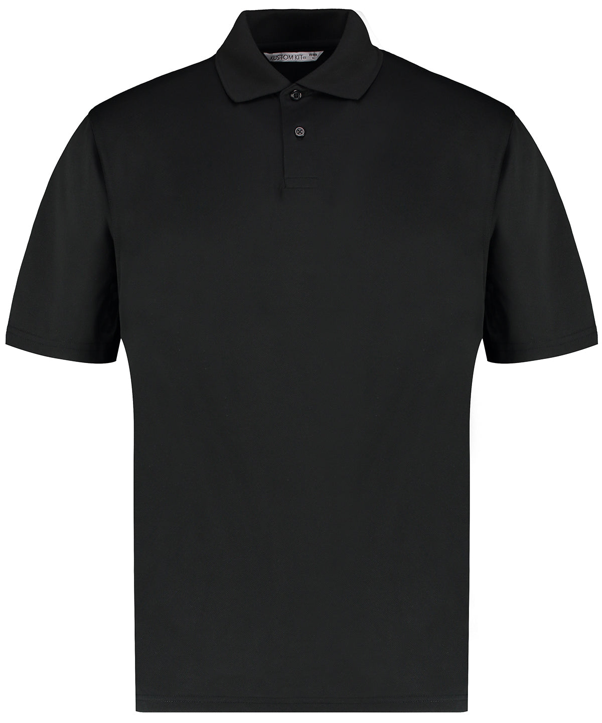 Mens Cooltex Plus Pique Polo - KK444 - Black - Customisable Polo Shirts