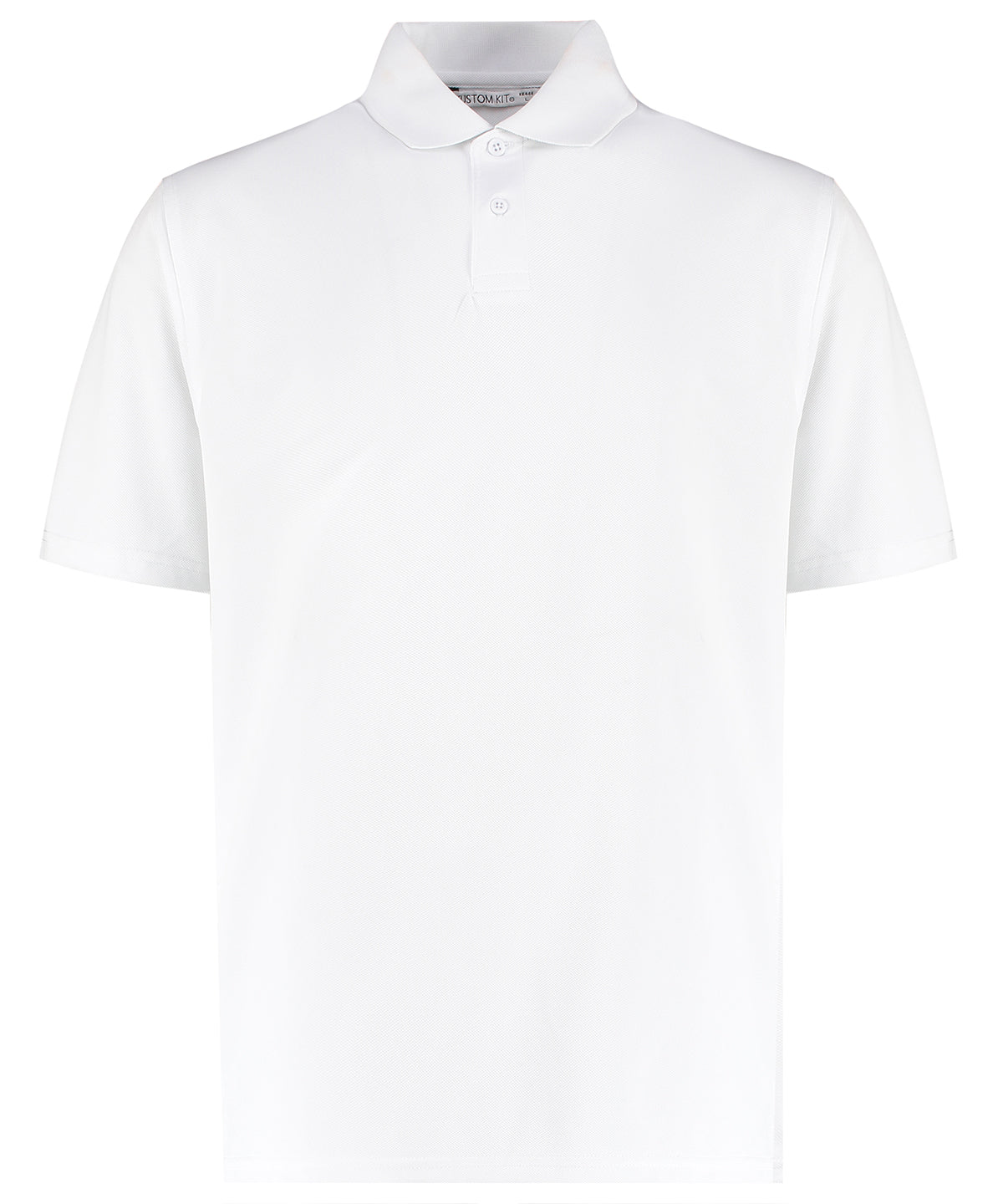 Mens Cooltex Plus Pique Polo - KK444 - White - Customisable Polo Shirts