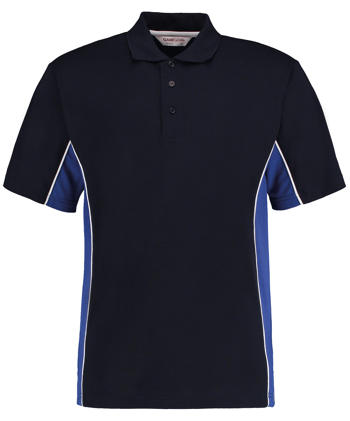Mens Classic Track Polo - KK475 - Navy Royal White - Customisable Polo Shirts