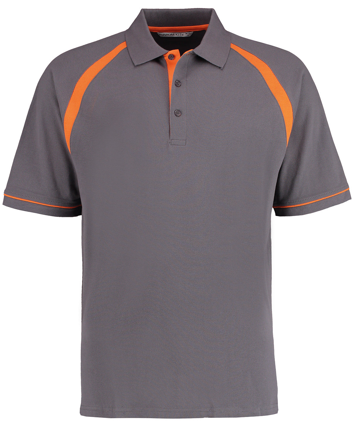 Men Classic Fit Oak Hill Polo - KK615 - Charcoal Orange - Customisable Polo Shirts
