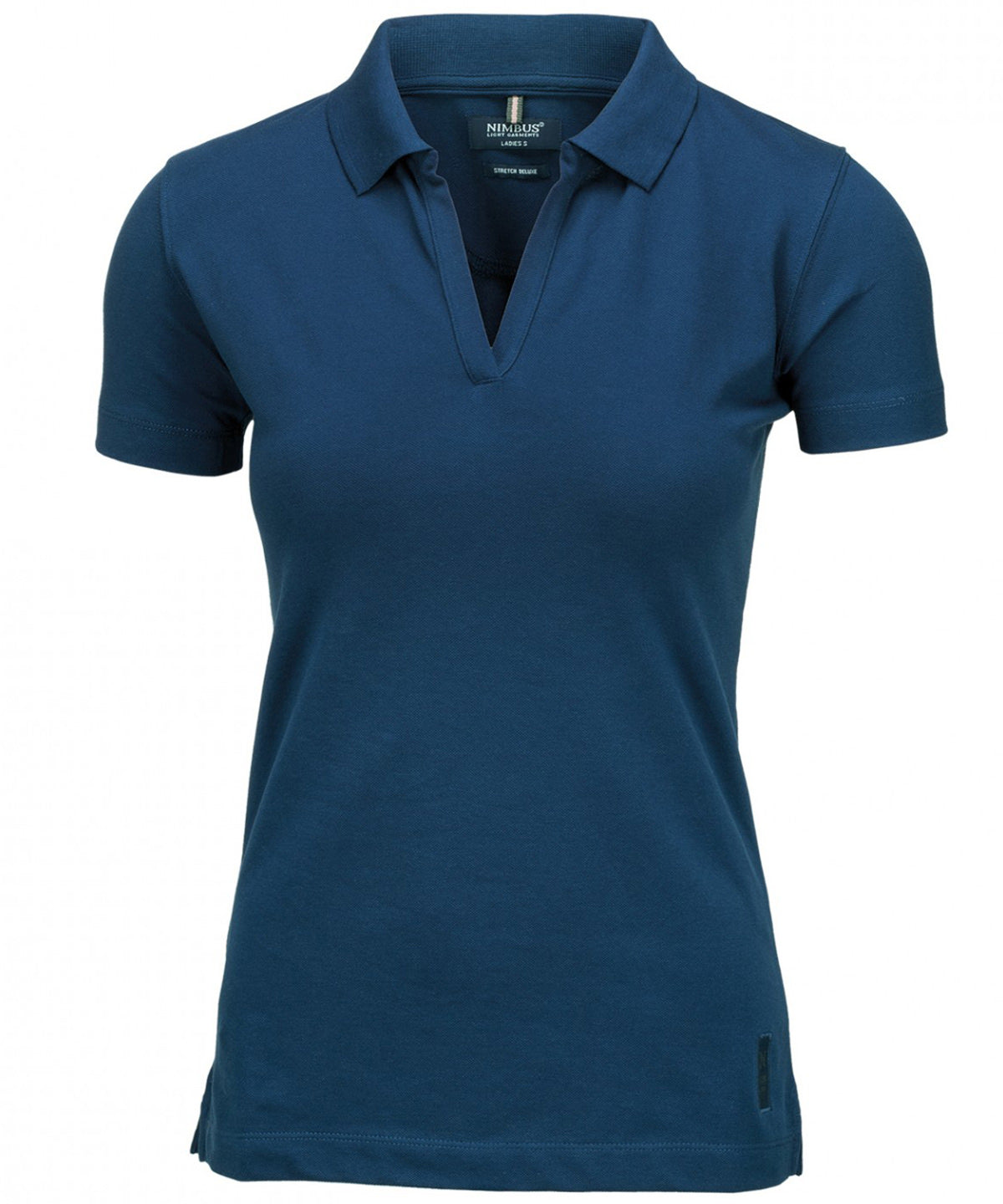 Womens Harvard v neck stretch deluxe polo - NB52F - Indigo Blue - Customisable Polo Shirts