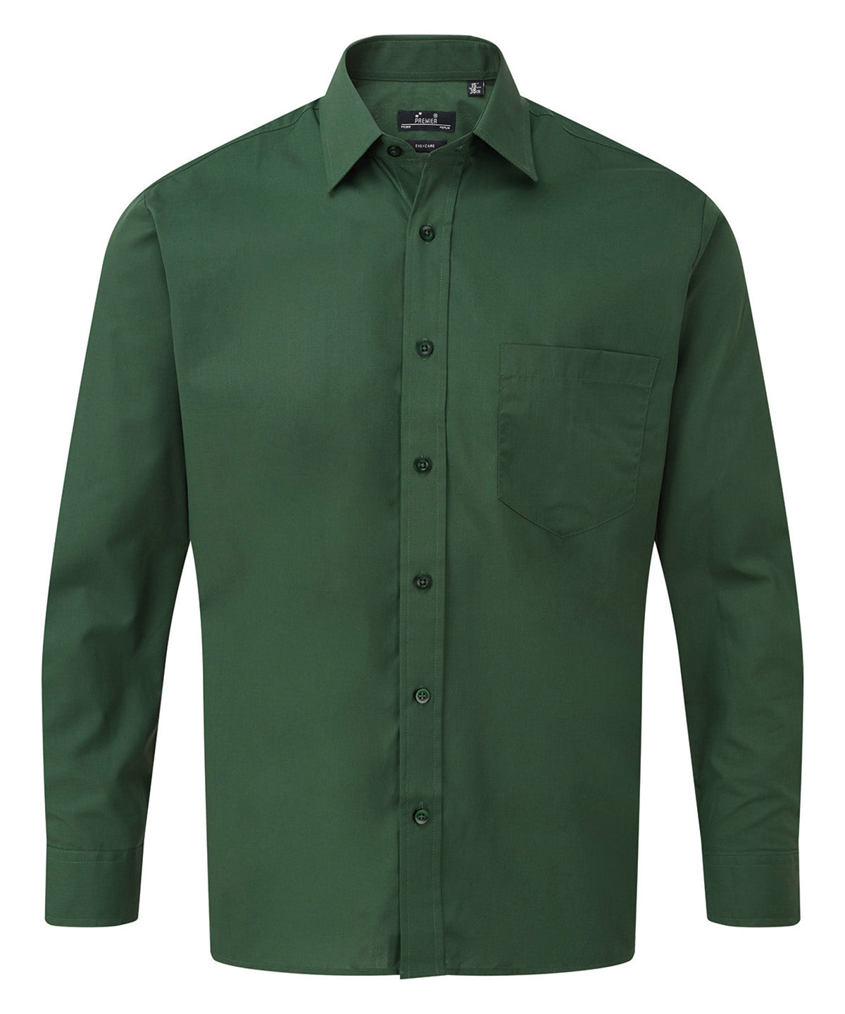 Long sleeve poplin shirt - PR200 - Bottle - Customisable Shirts