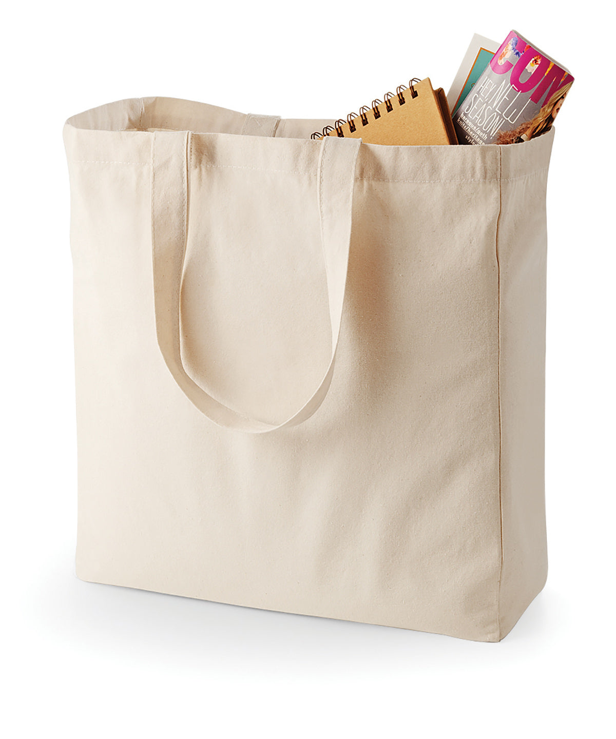 Canvas Classic Shopper - QD23 - Natural O S - Customisable Bags
