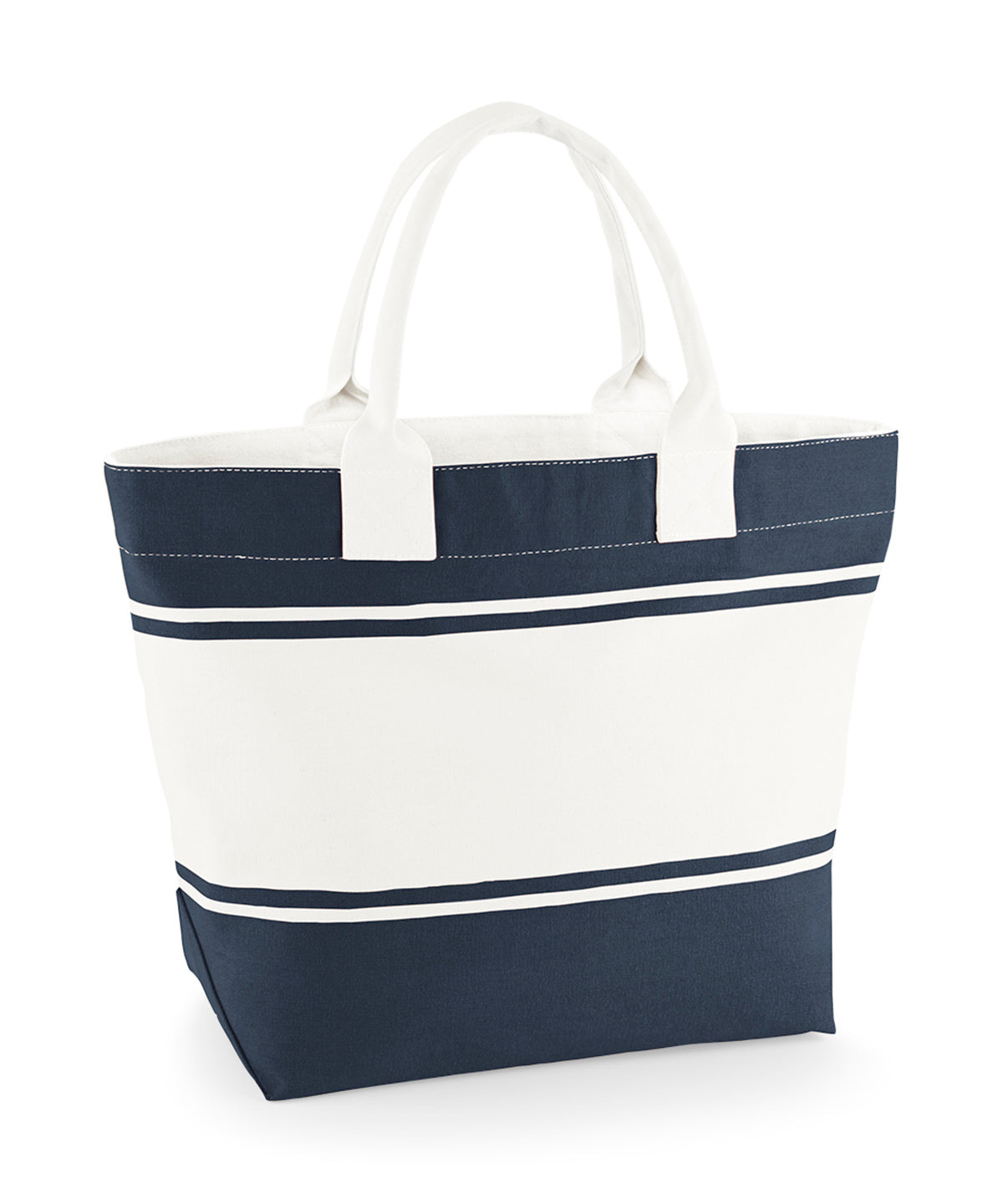 Canvas Deck Bag - QD26 - French Navy Off White O S - Customisable Bags