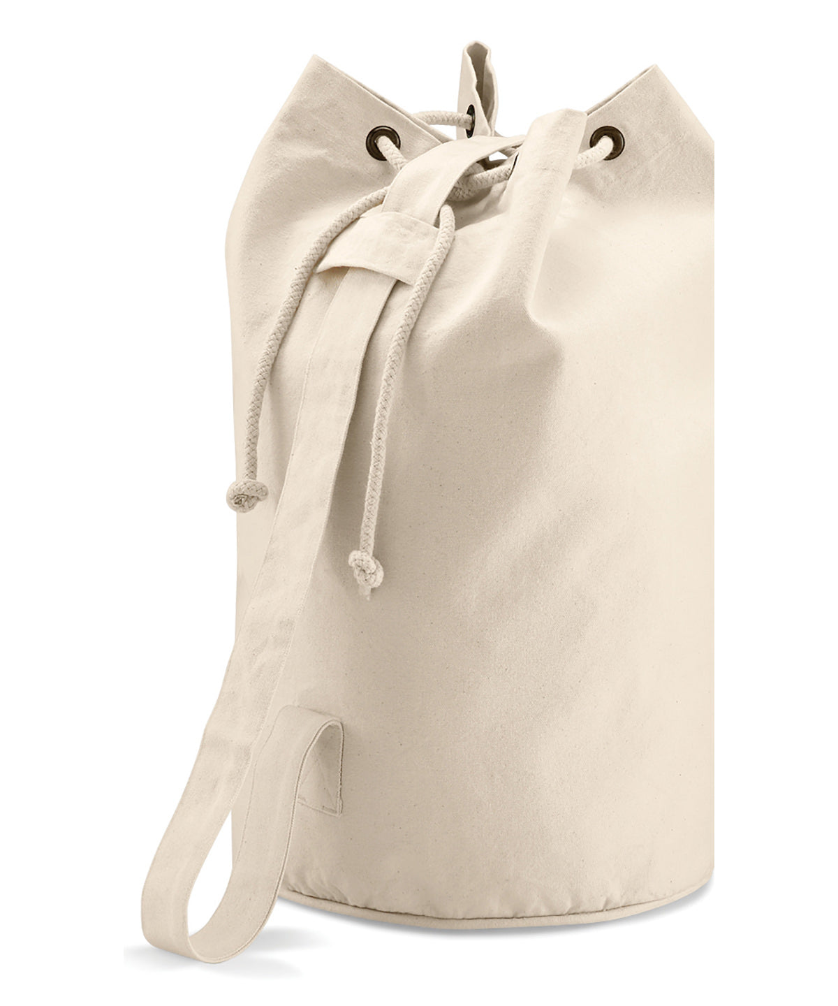 Canvas Duffel - QD27 - Natural O S - Customisable Bags