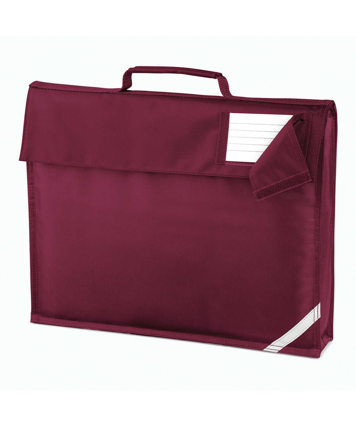 Junior Book Bag - QD51 - Burgundy O S - Customisable Bags