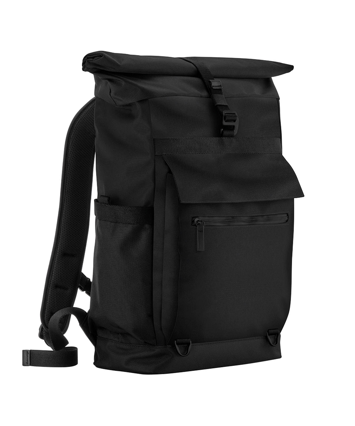 Axis Roll Top Backpack - QD275 - Black O S - Customisable Bags