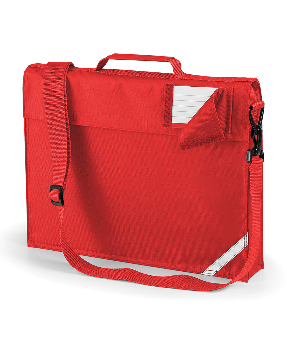 Junior Book Bag With Strap - QD457 - Bright Red O S - Customisable Bags