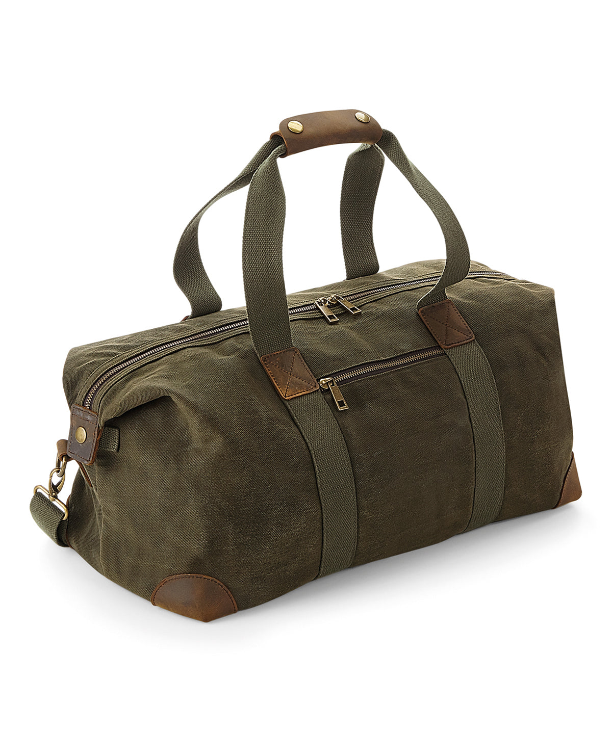 Heritage Washed Canvas Holdall - QD650 - Olive Green O S - Customisable Bags