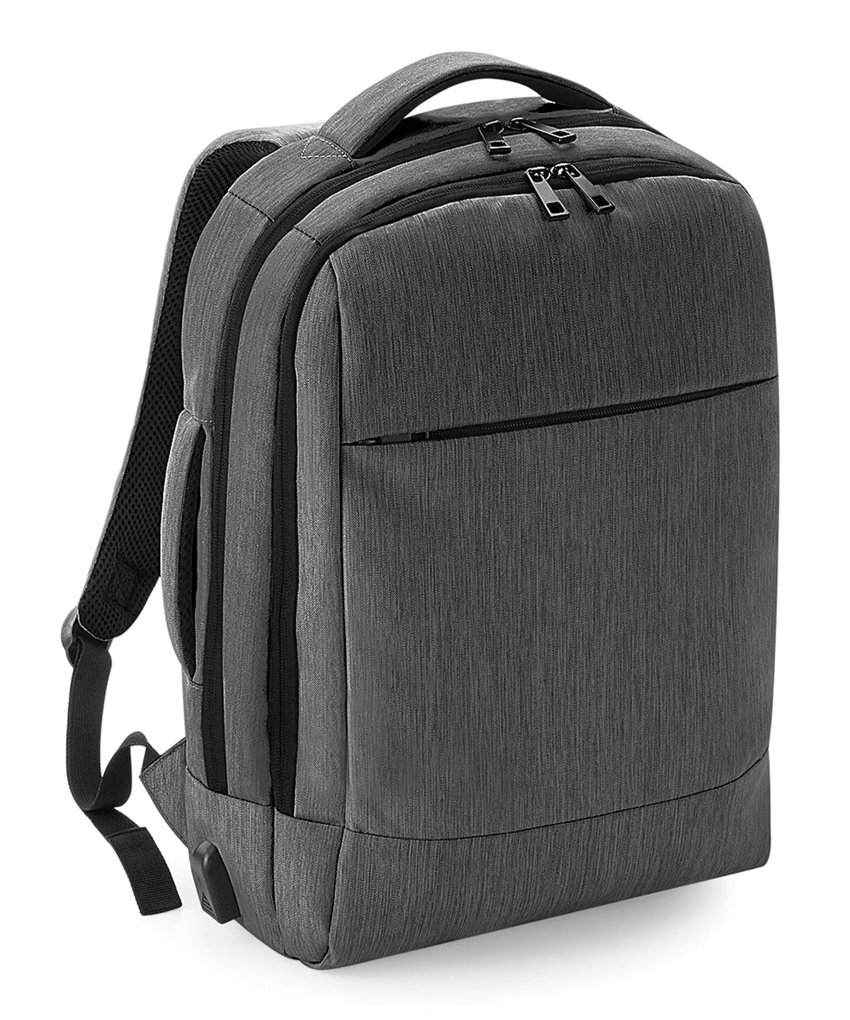 QTech Charge Convertible Backpack - QD990 - Granite Marl O S - Customisable Bags