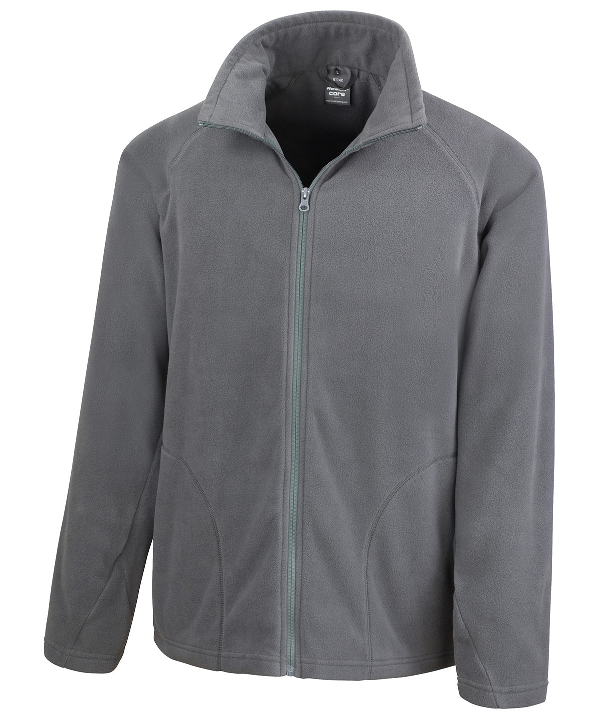 Mens Microfleece Jacket - R114X - Charcoal - Customisable Jacket