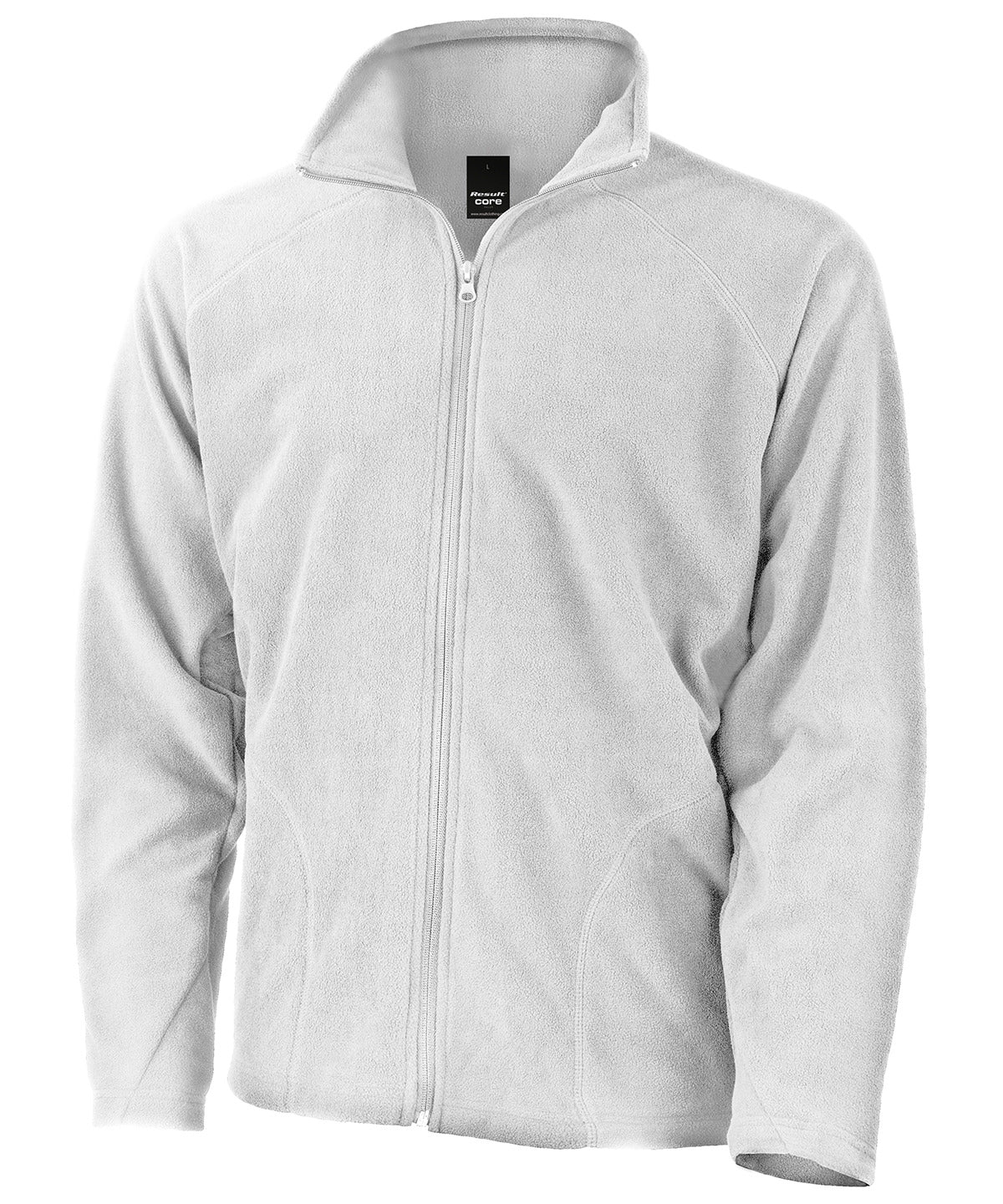 Mens Microfleece Jacket - R114X - White - Customisable Jacket