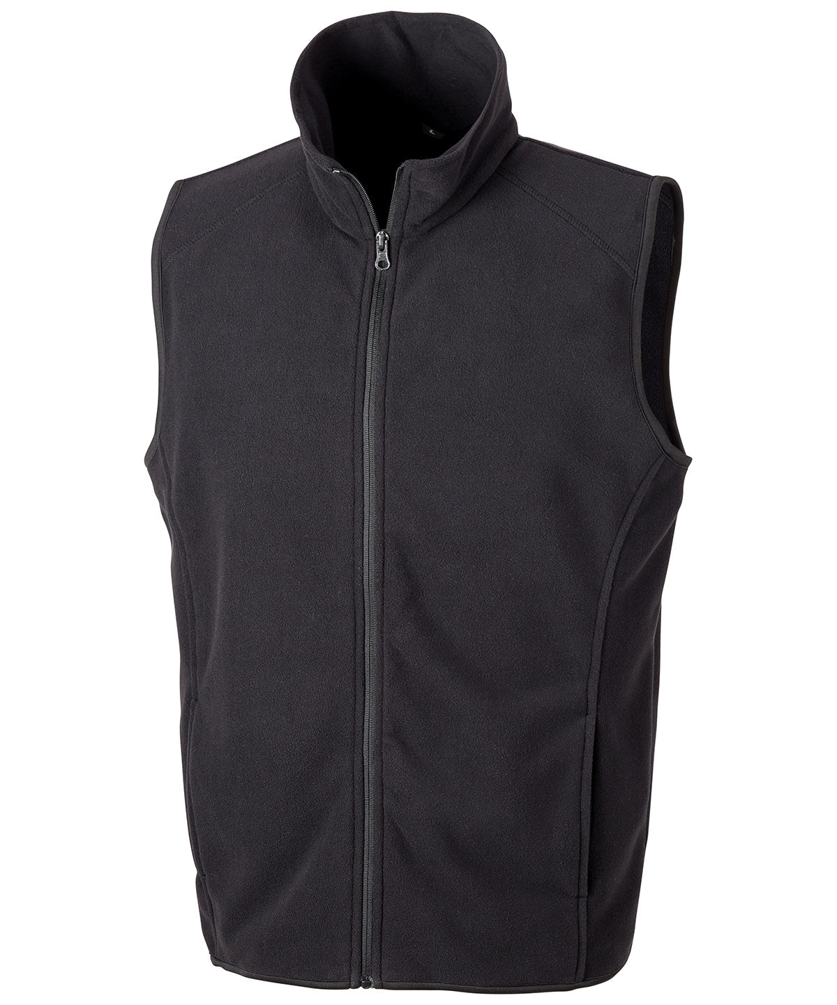 Result Microfleece Gilet - R116X - Black - Customisable Bodywarmers