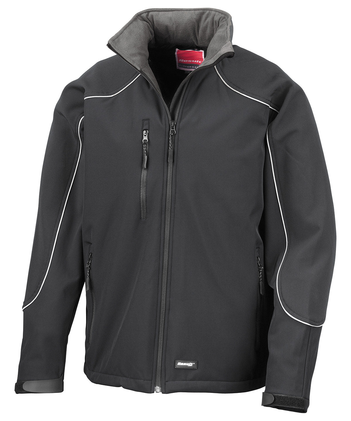 Hooded Softshell Jacket - R118A - R118X - Black - Customisable Softshell Jacket