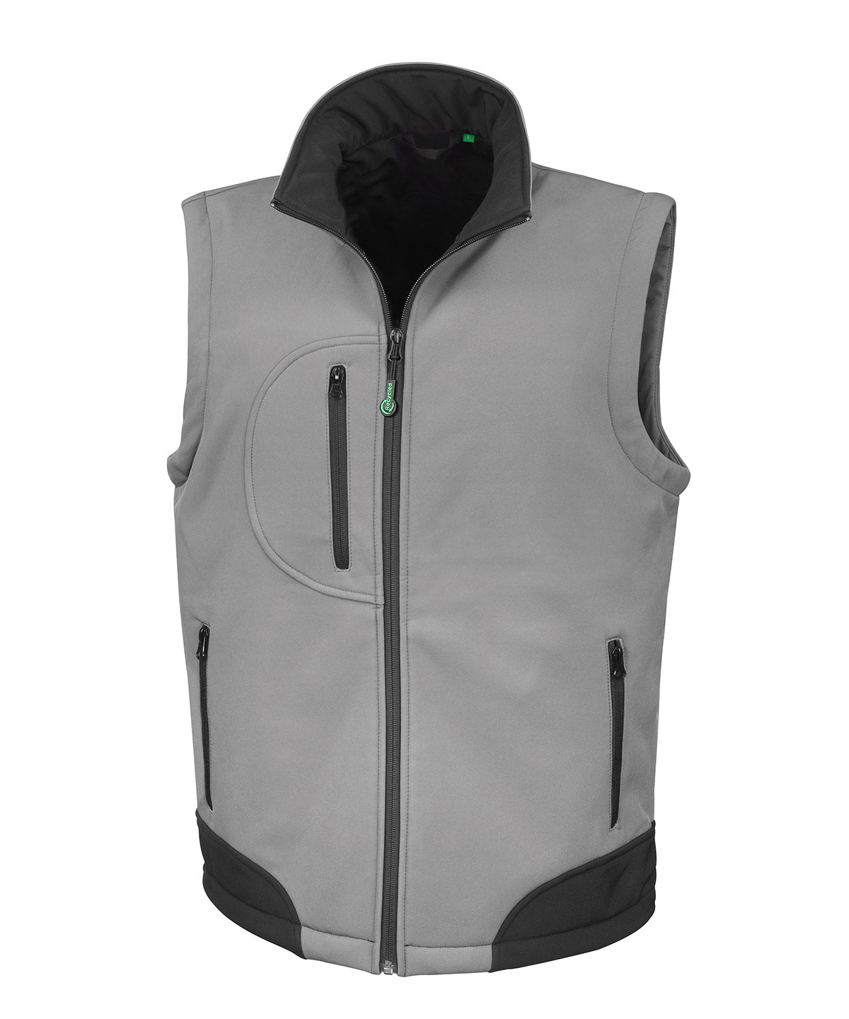 Softshell Bodywarmer - R123X - WG Grey Black - Customisable Bodywarmers