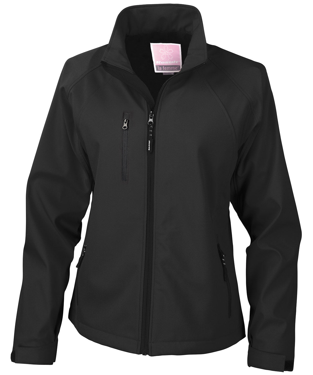 Womens Baselayer Softshell Jacket - R128F - Black - Customisable Softshell Jacket