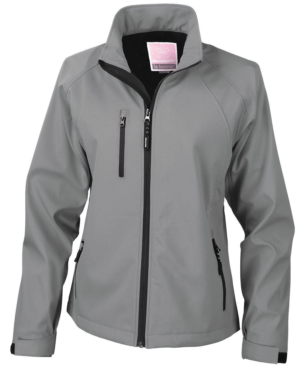 Womens Baselayer Softshell Jacket - R128F - Silver Grey - Customisable Softshell Jacket