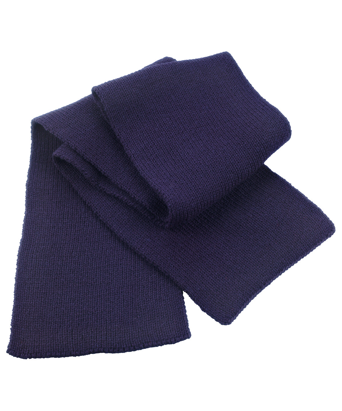 Result Winter Classic Heavy Knit Scarf - R145X - Navy Blue O S - Customisable Scarfs