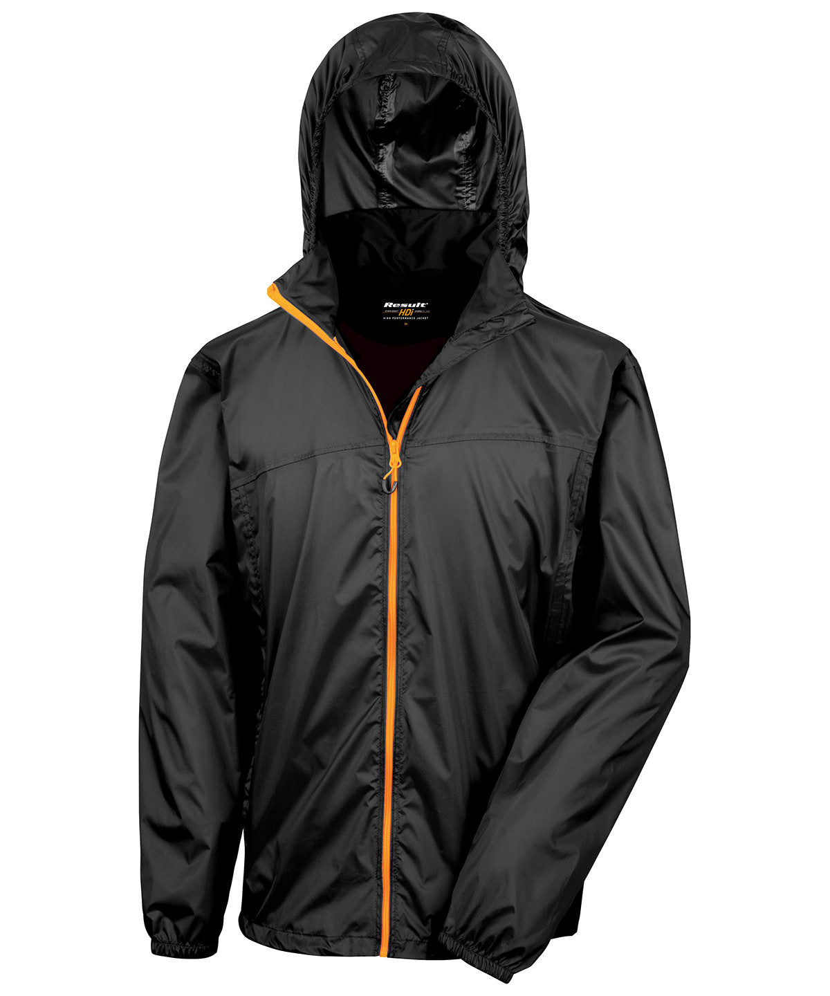 Result Urban LWeight Stowable Jacket - R189X - Black Orange - Customisable Jacket