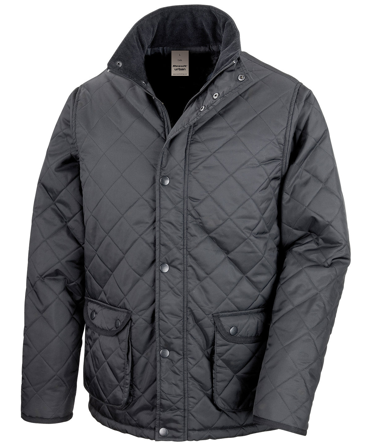 Result Urban Cheltenham Jacket - R195X - Black - Customisable Jacket