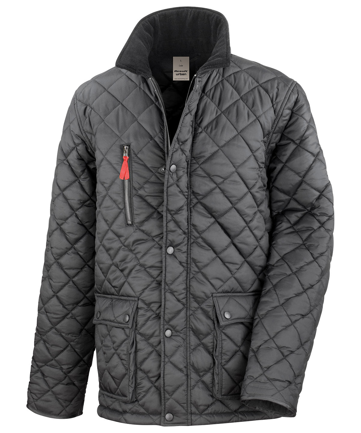 Result Urban Cheltenham Gold Jacket - R196X - Black - Customisable Jacket