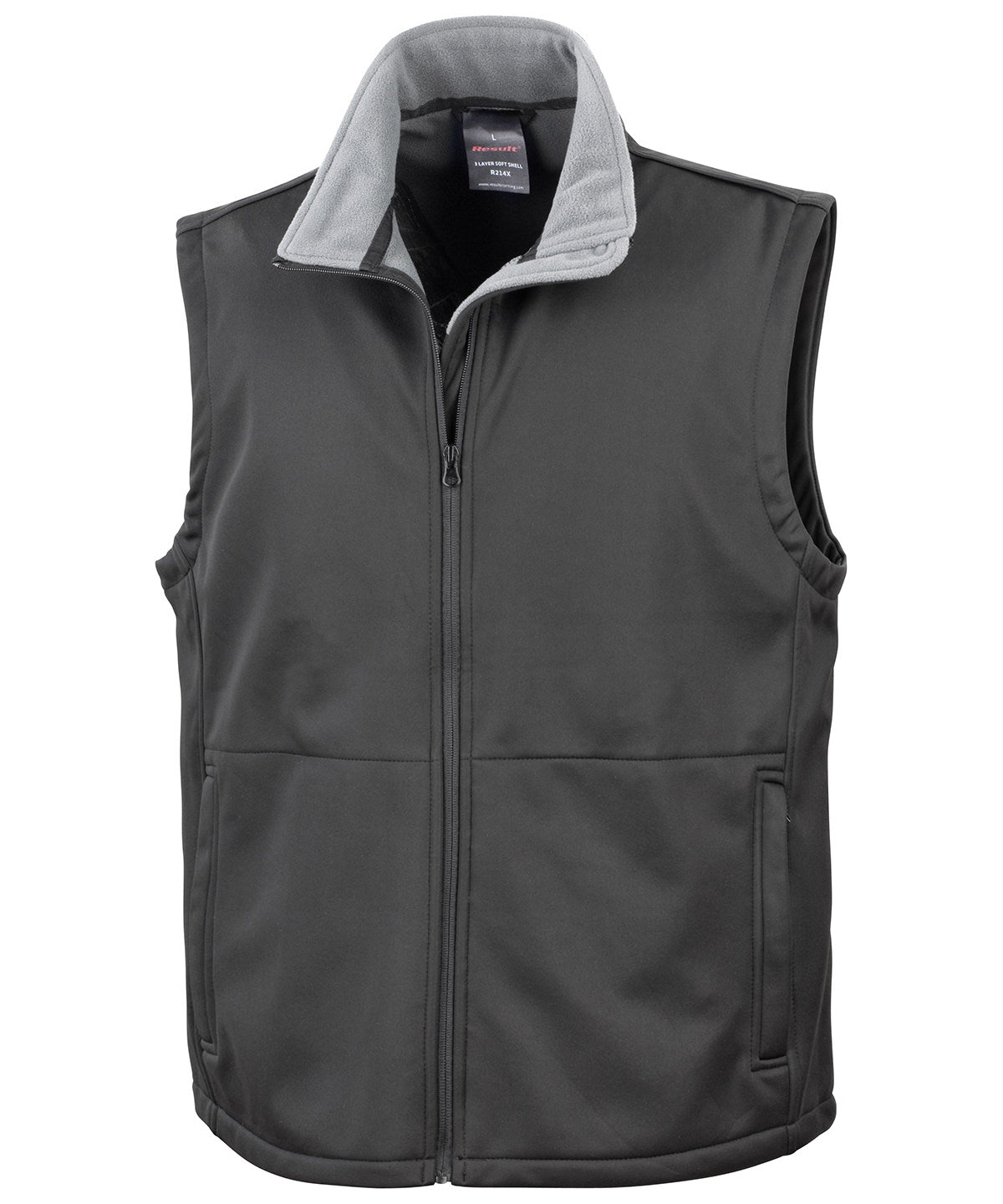 Soft Shell Bodywarmer - R214X - Black - Customisable Bodywarmers