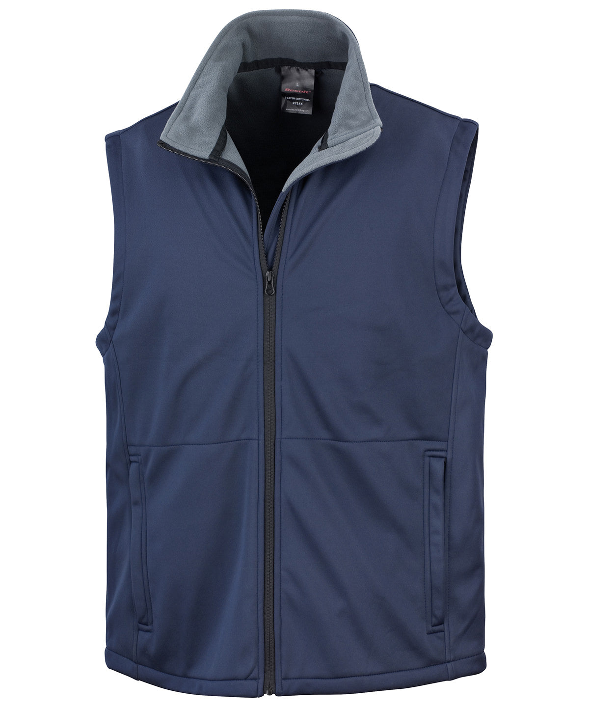 Soft Shell Bodywarmer - R214X - Navy - Customisable Bodywarmers