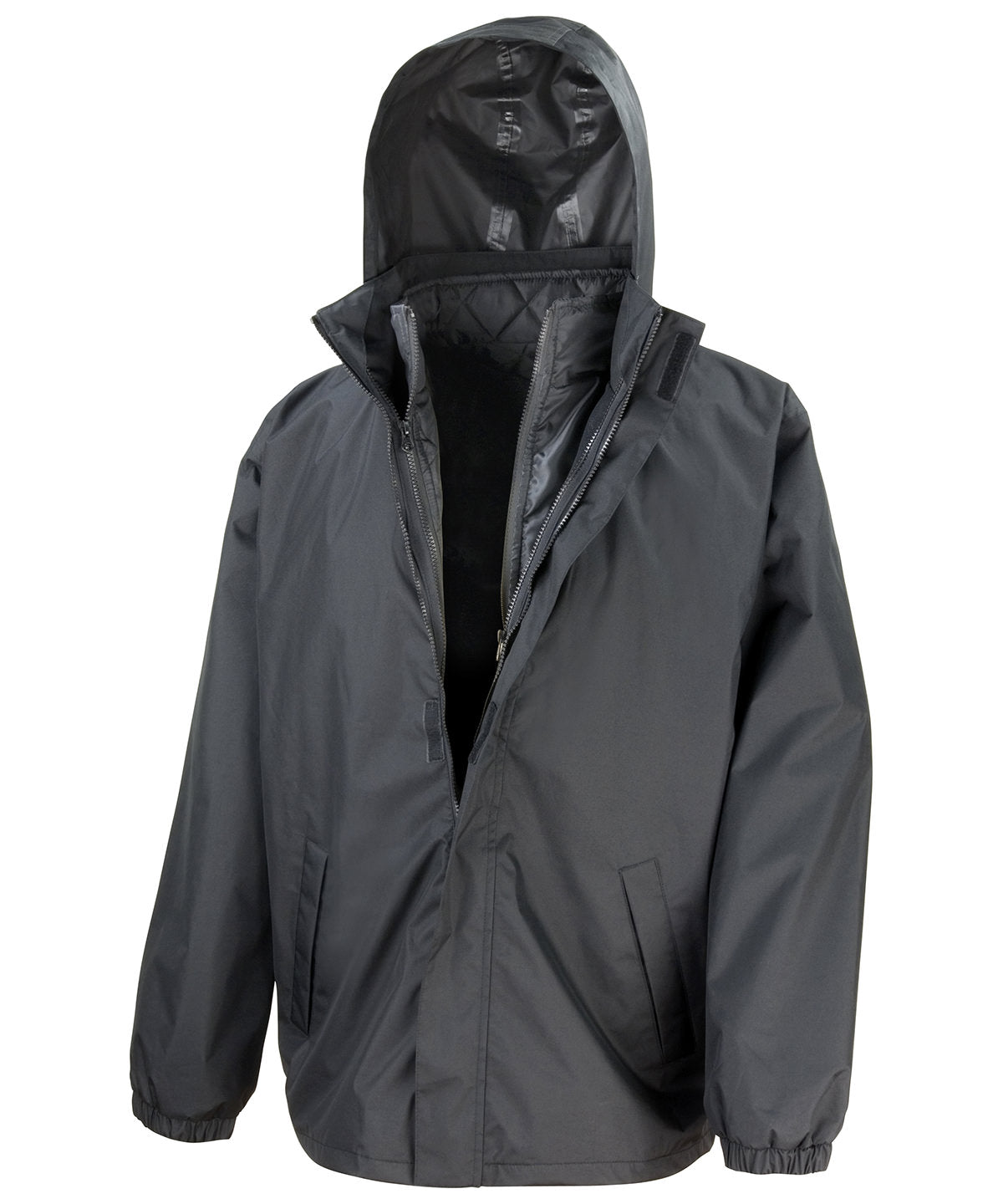 3in1 Jacket With Bodywarmer - R215X - Black - Customisable Jacket