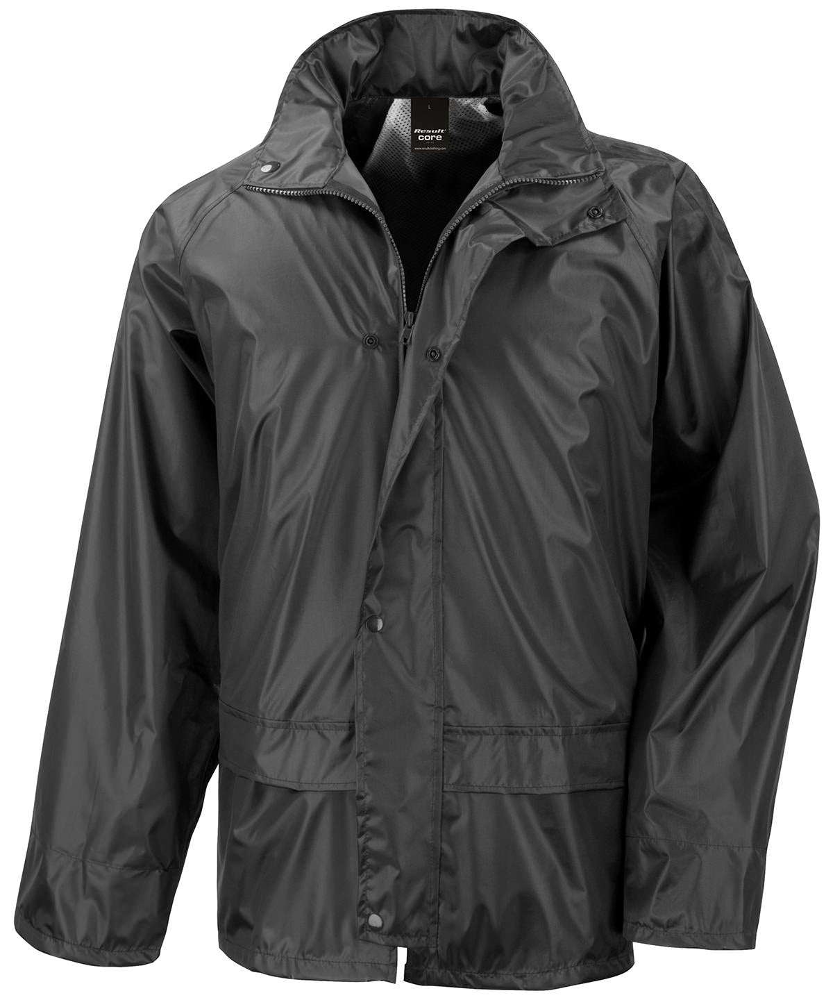 Rain Jacket - R227X - Black - Customisable Jacket
