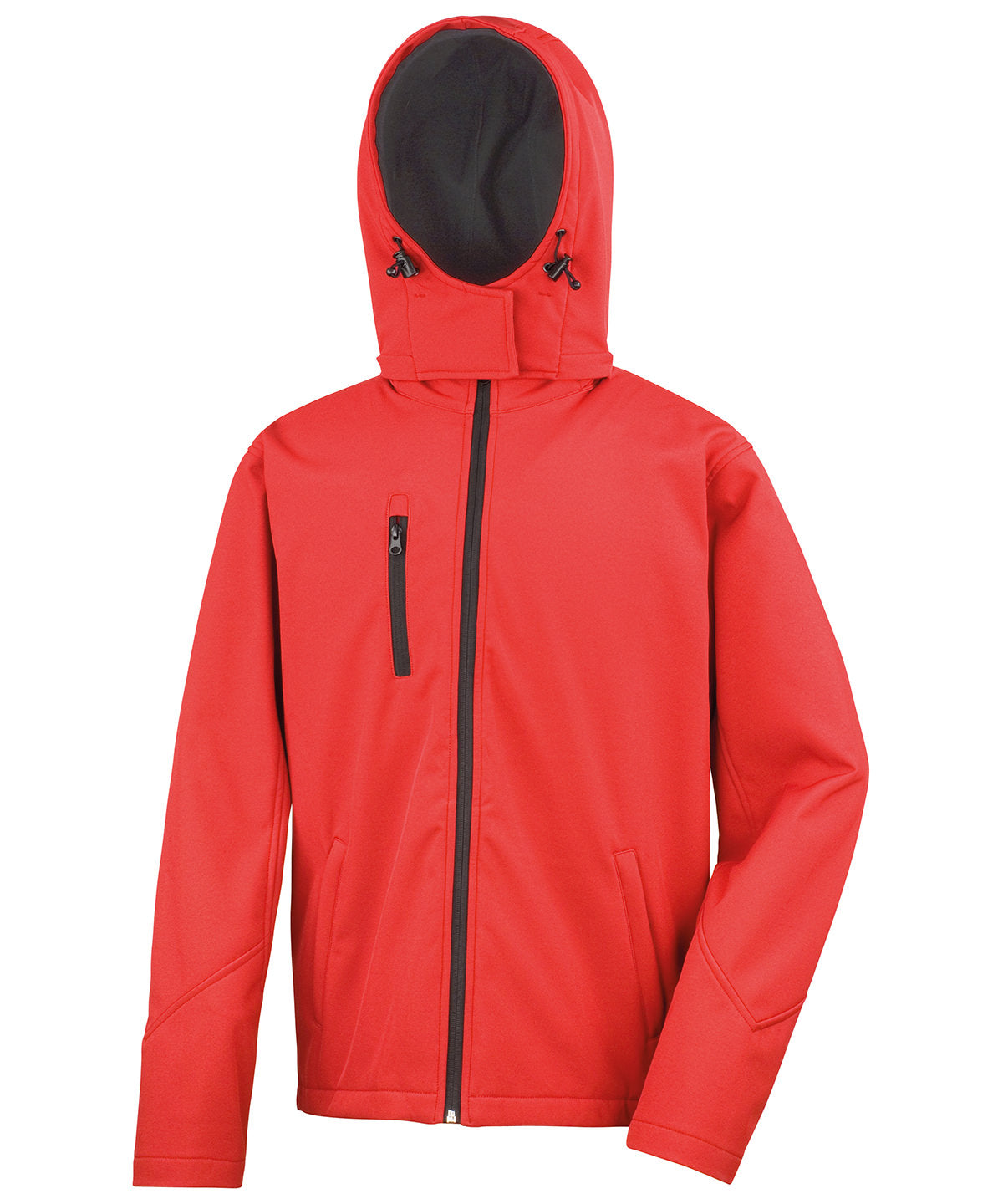 Mens Performance Hood SShell - R230M - Red Black - Customisable Jacket