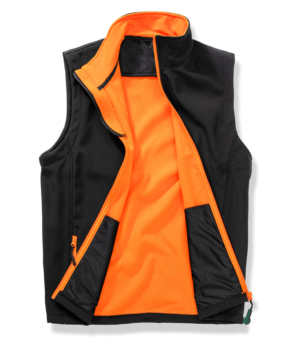 Mens Printable Sshell BWarm - R232M - Black Orange - Customisable Jacket