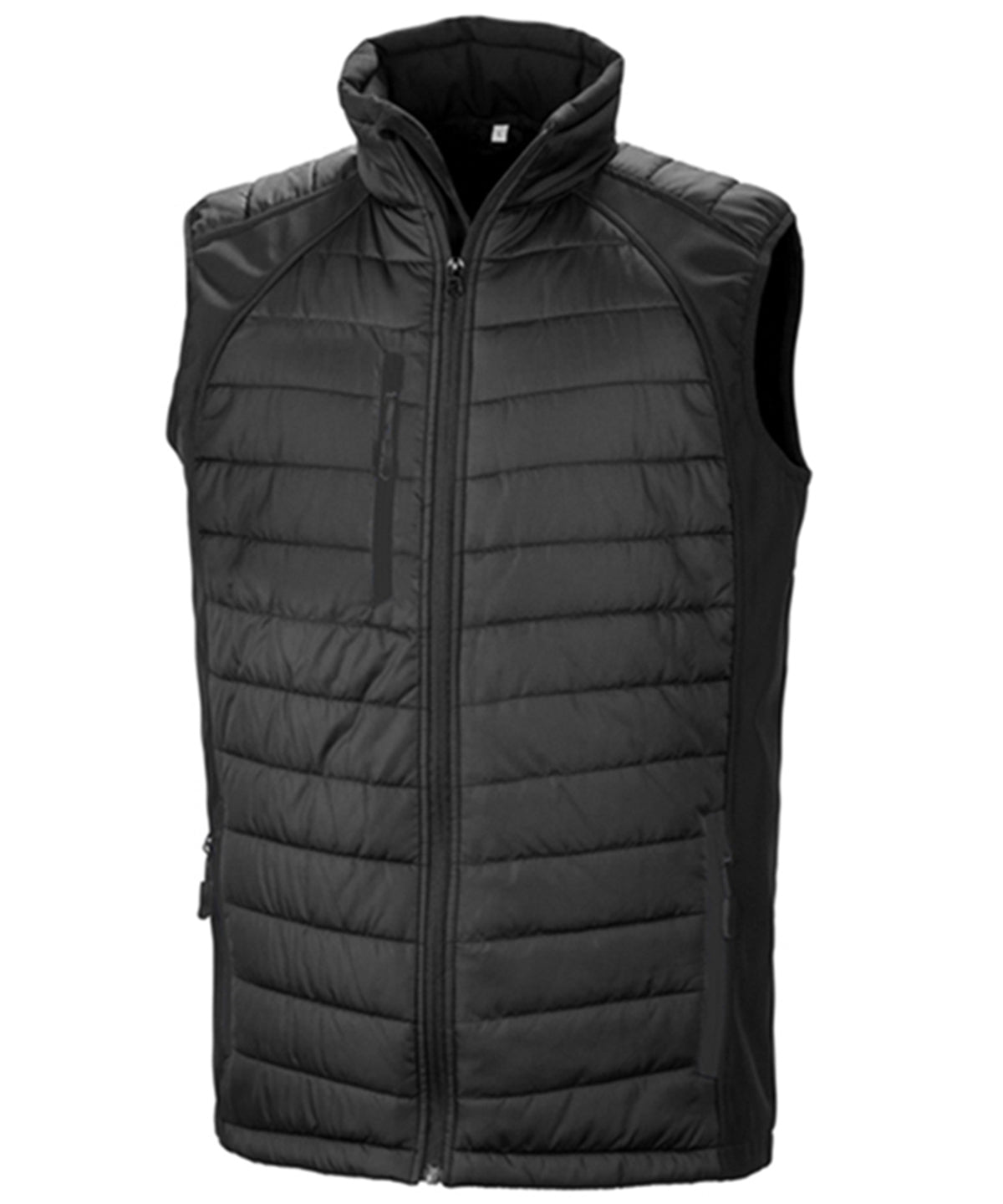 Result Black Compass Softshell Gilet - R238X - Black Black - Customisable Bodywarmers