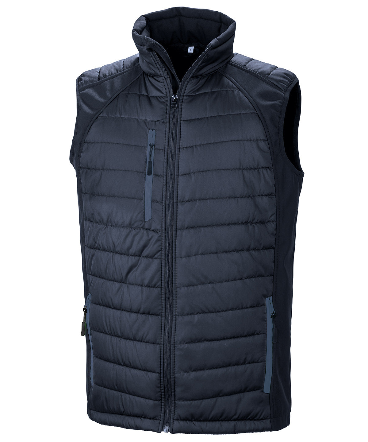 Result Black Compass Softshell Gilet - R238X - Navy Navy - Customisable Bodywarmers