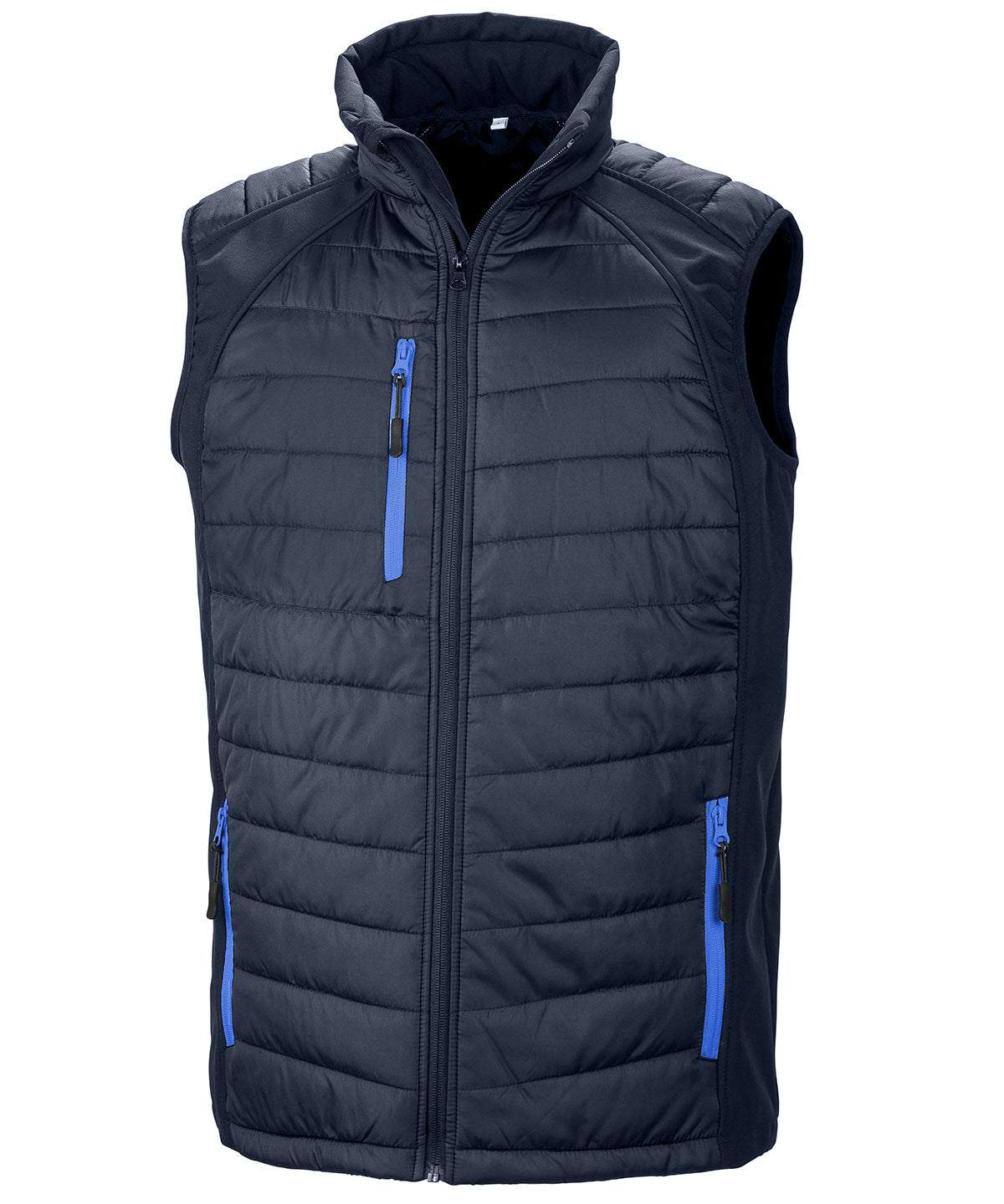 Result Black Compass Softshell Gilet - R238X - Navy Royal - Customisable Bodywarmers