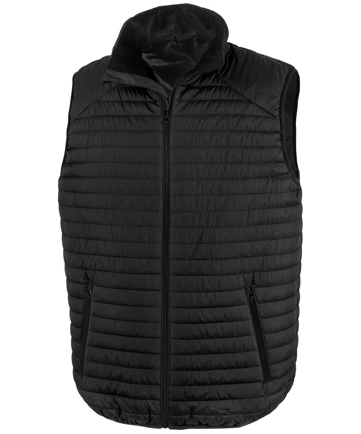 Result Thermoquilt Gilet - R239X - Black Black - Customisable Bodywarmers