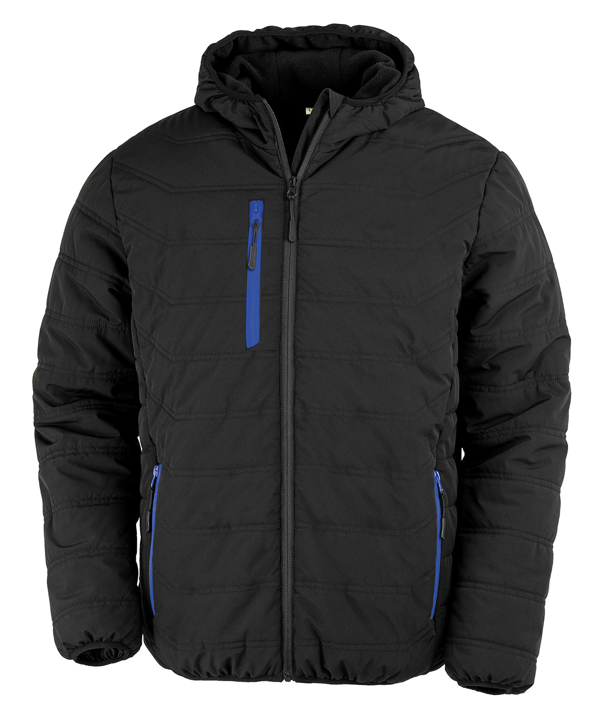 Result Black Compass Padded Winter Jacket - R240X - Black Royal - Customisable Jacket