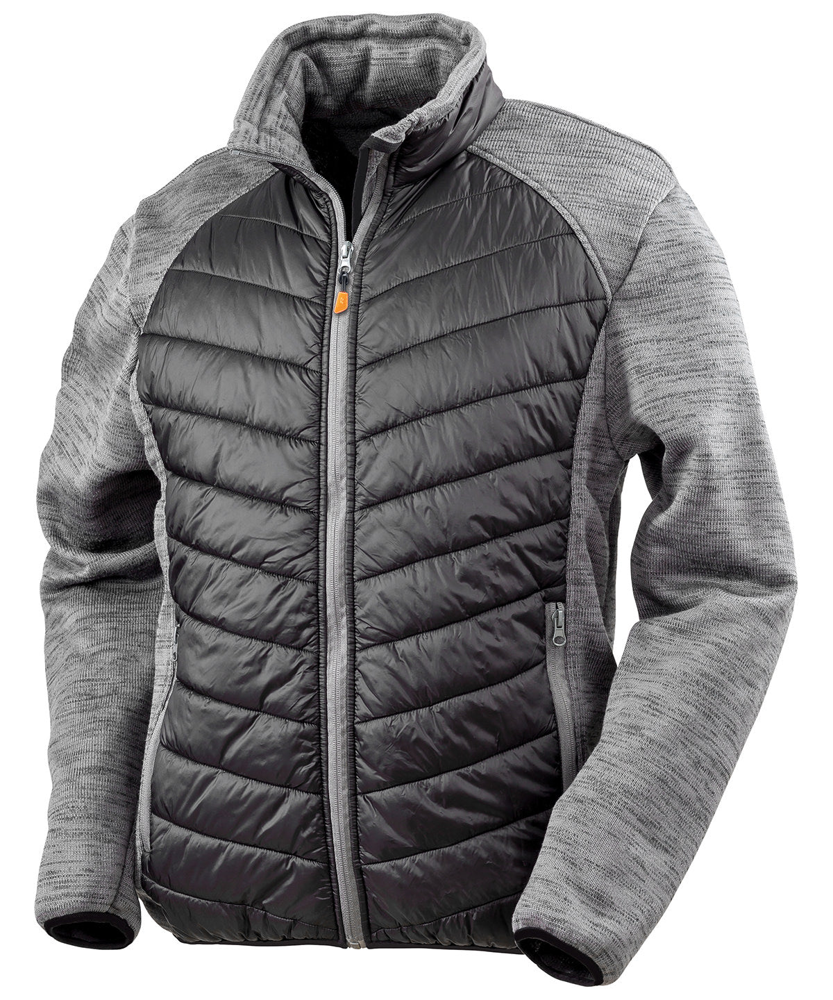 Result Workguard Elevator Jacket - R314X - Black Grey Marl - Customisable Jacket
