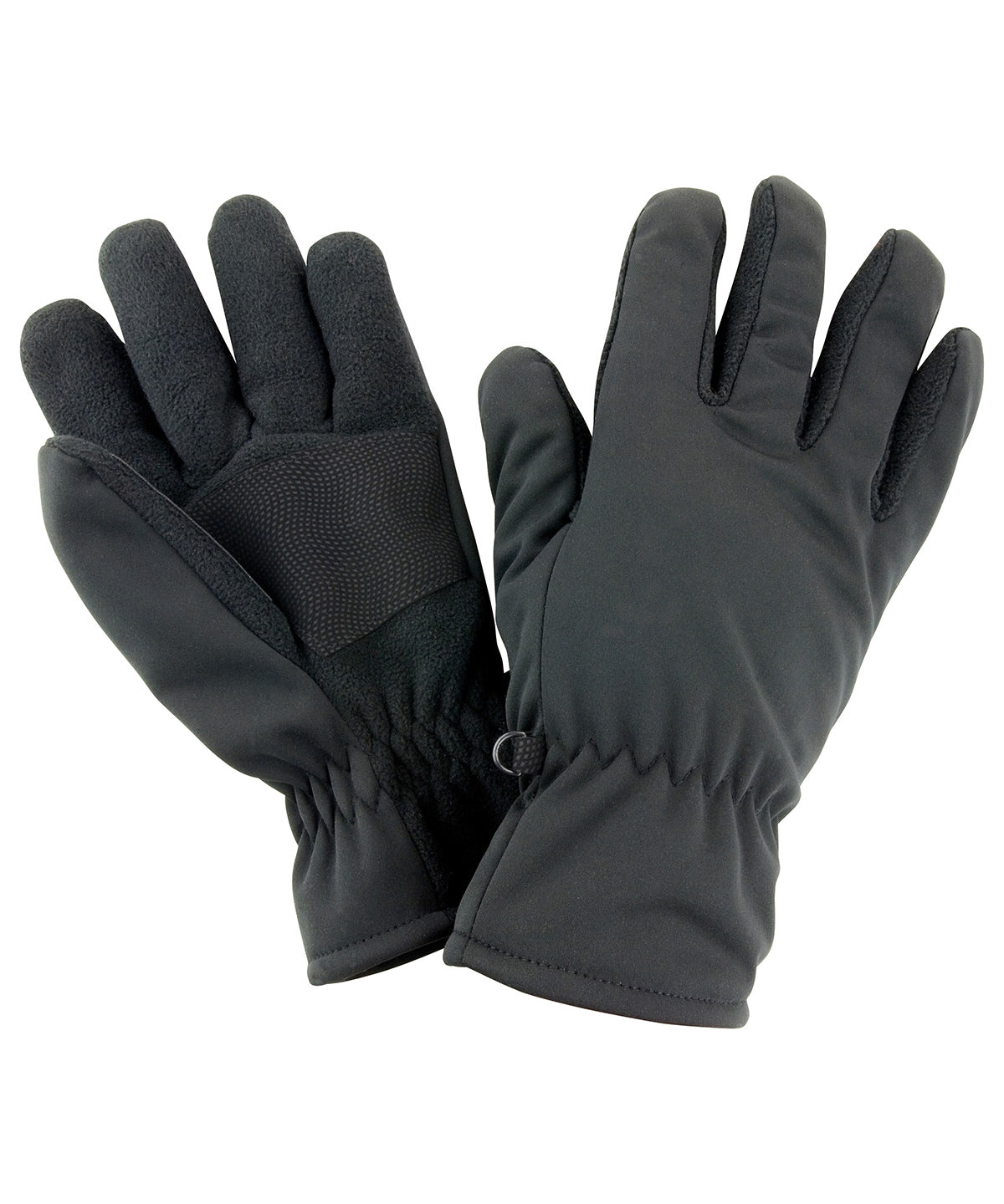 Result Winter Softshell Thermal Glove - R364X - Black - Customisable Gloves