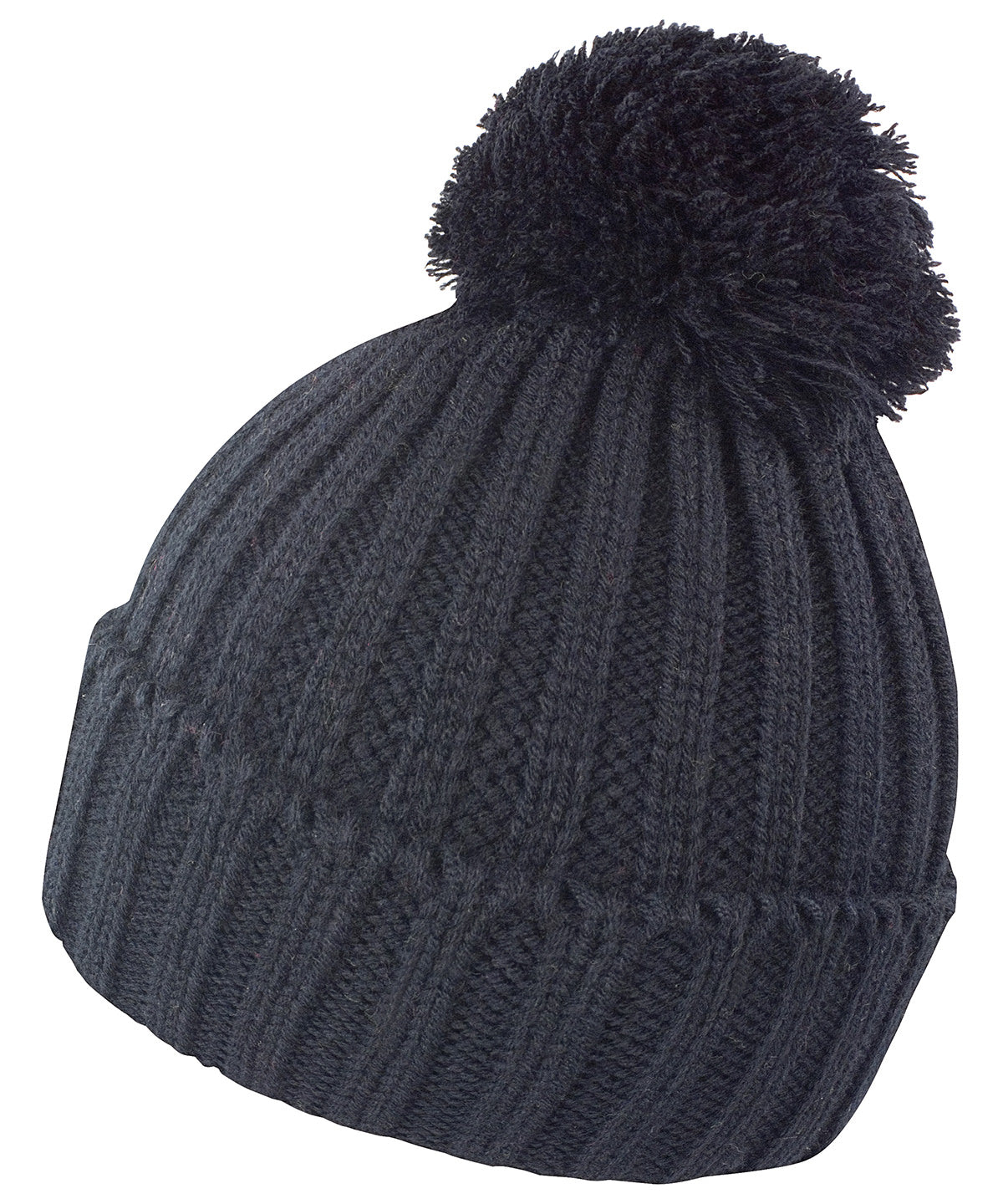 Result Winter Hdi Quest Knitted Hat - R369X - Black O S - Customisable Hats