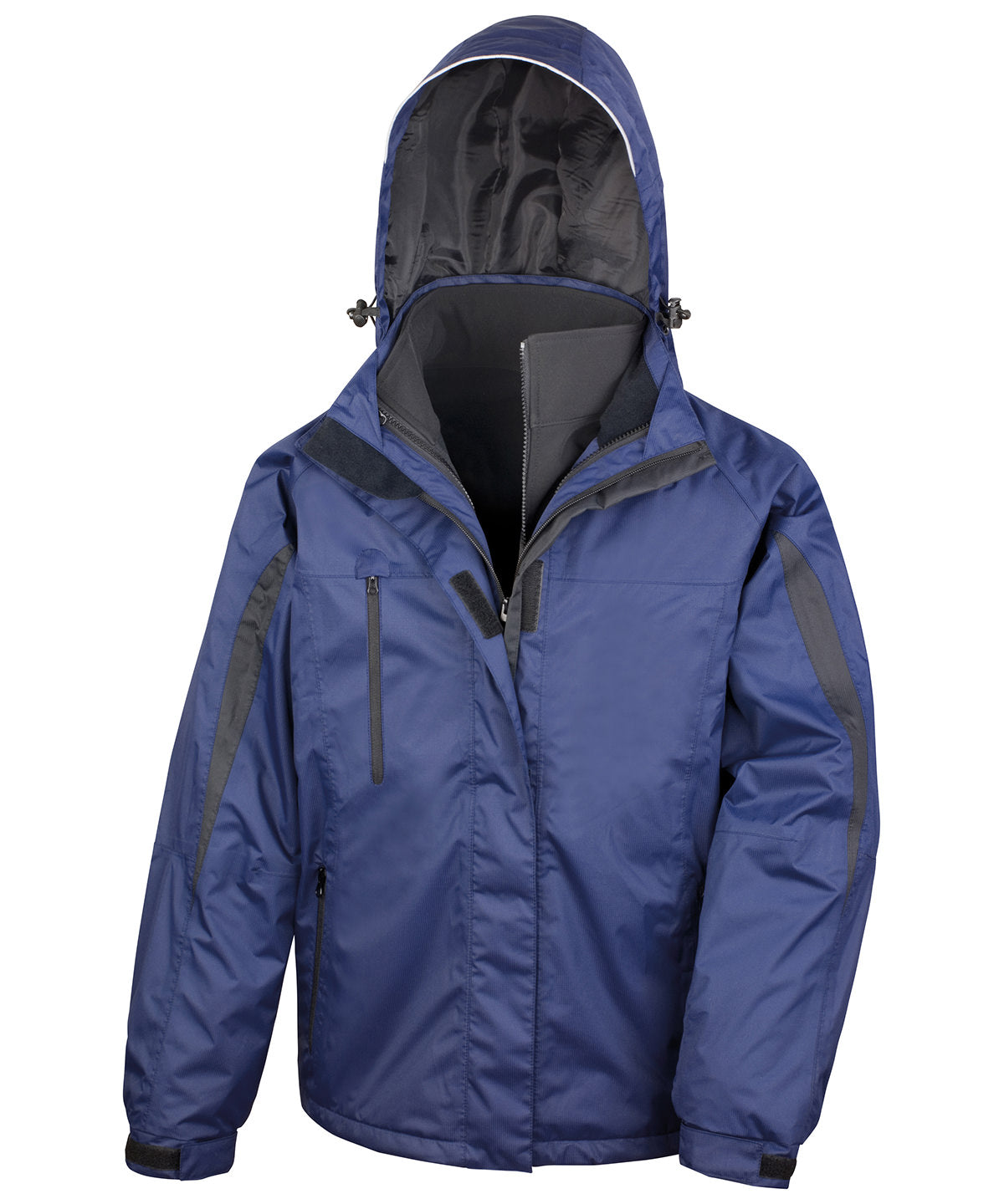 Mens 3 In 1 Journey Jacket - R400M - Navy Black - Customisable Jacket