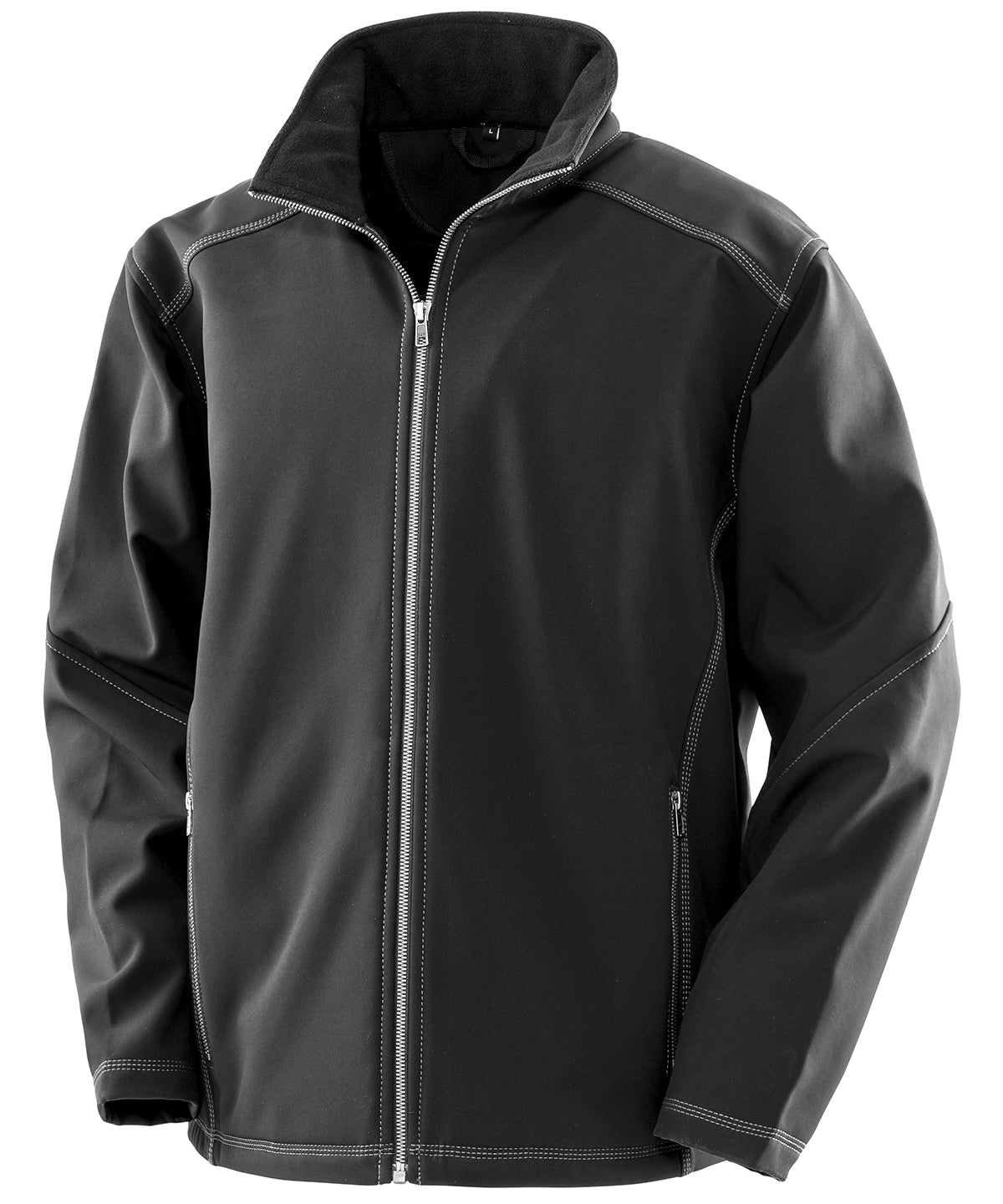 Result Workguard Mens Softshell - R455M - Black - Customisable Softshell Jacket