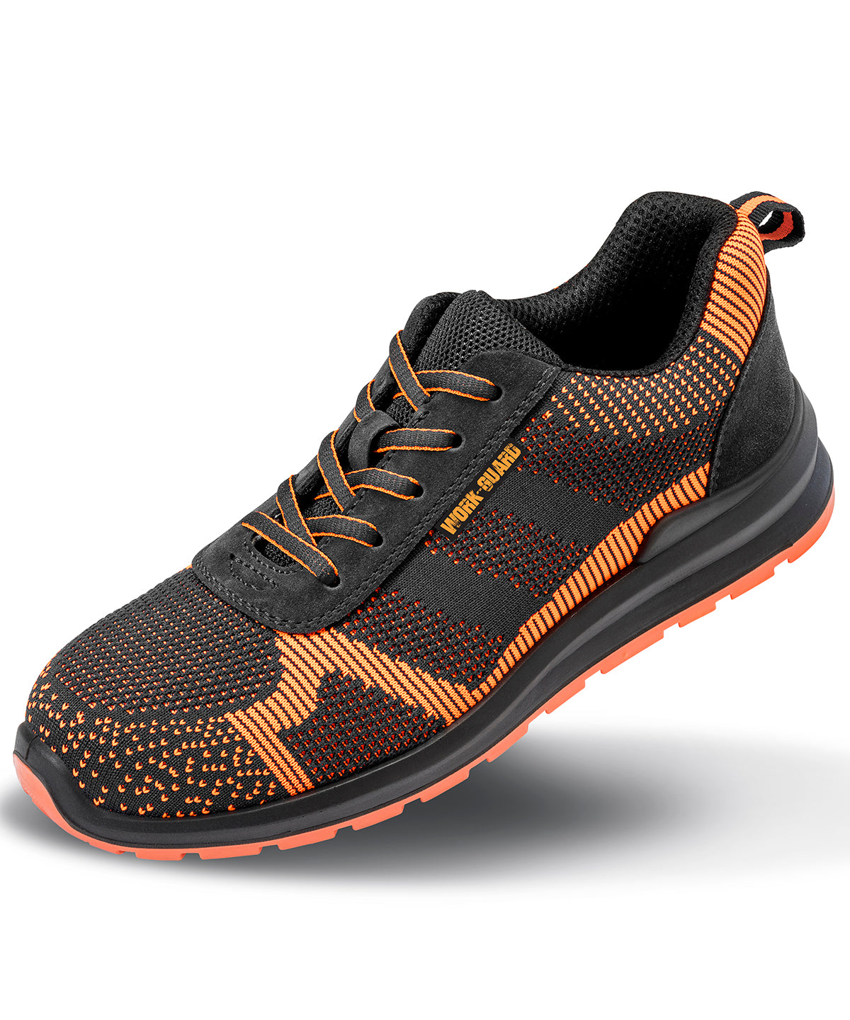 Result Orkguard Unisex Safety Trainer - R457X - Black Orange 6.5 - Customisable Trainers