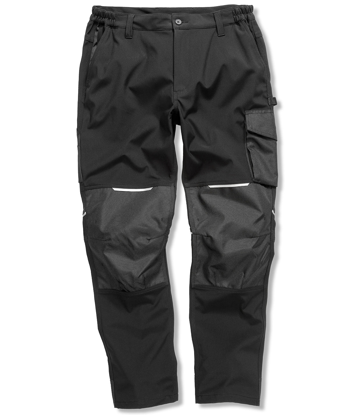 Result Workguard Slim Softshell Trousers - R473X - Black - Customisable Trousers