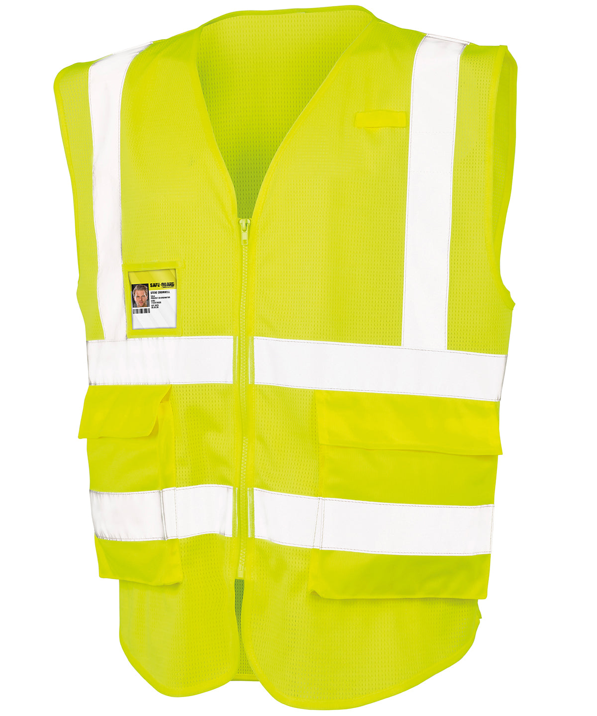Result Sguard Exec Cool Mesh Safety Vest - R479X - Fluoresent Yellow - Customisable Safetywear