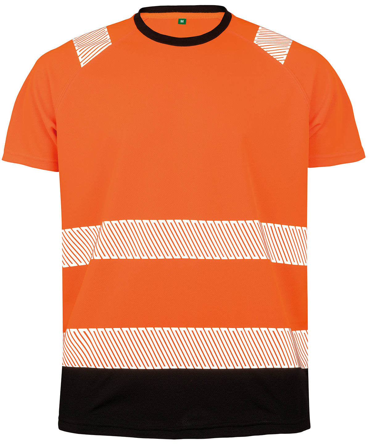 Result Recycled Safety T Shirt - R502X - Fluoresent Orange - Customisable T-Shirt