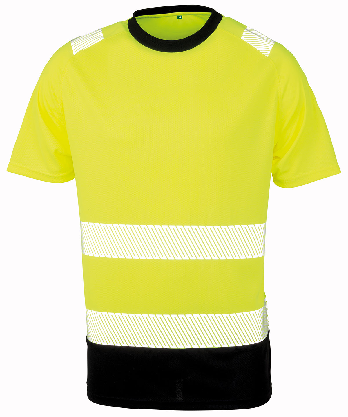 Result Recycled Safety T Shirt - R502X - Fluoresent Yellow - Customisable T-Shirt