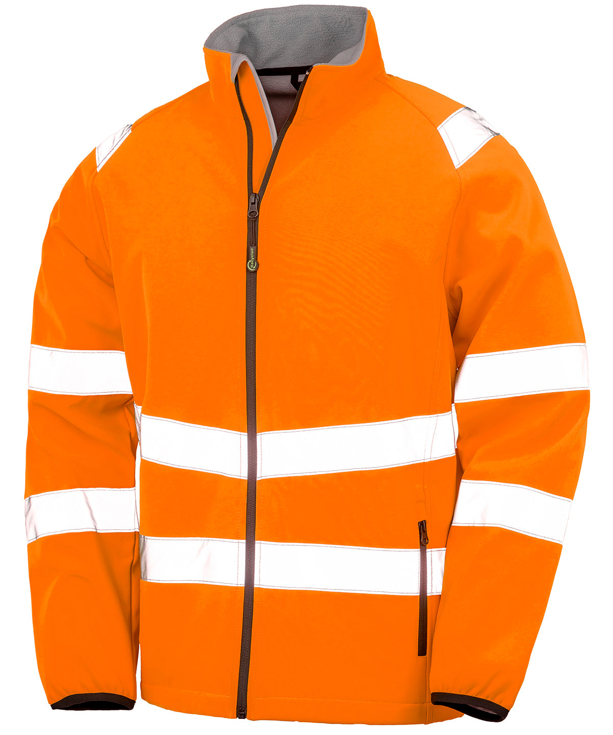 Result Recycled Printable Safety Sshell - R505X - Fluoresent Orange - Customisable Jacket