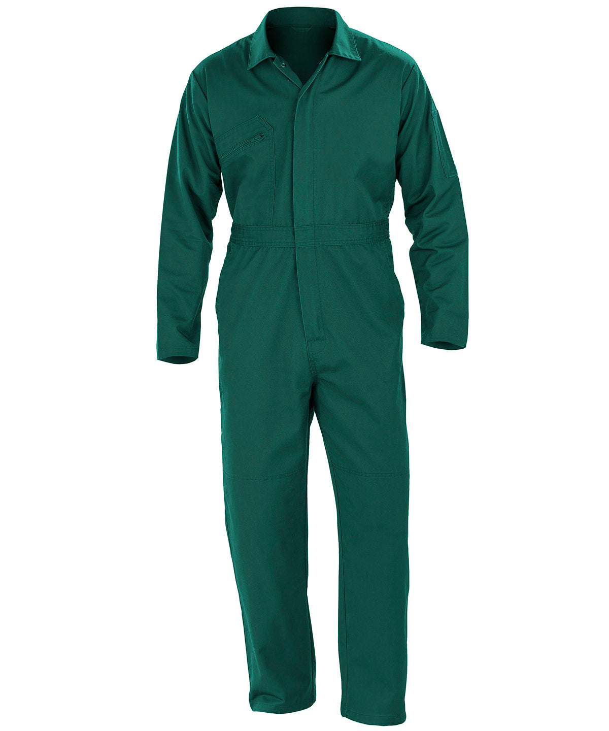Result Recycled Action Zip Front Overall - R510X - Bottle Green - Customisable Coveralls