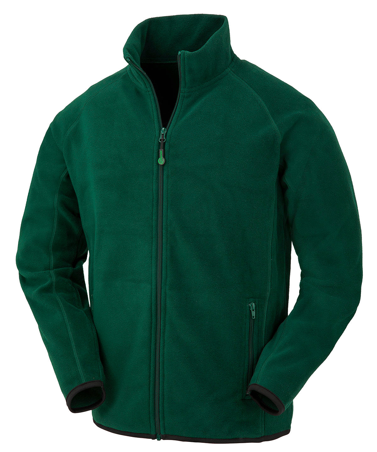 Result Recycled Unisex Fleece Jacket - R903X - Forest Green - Customisable Jacket