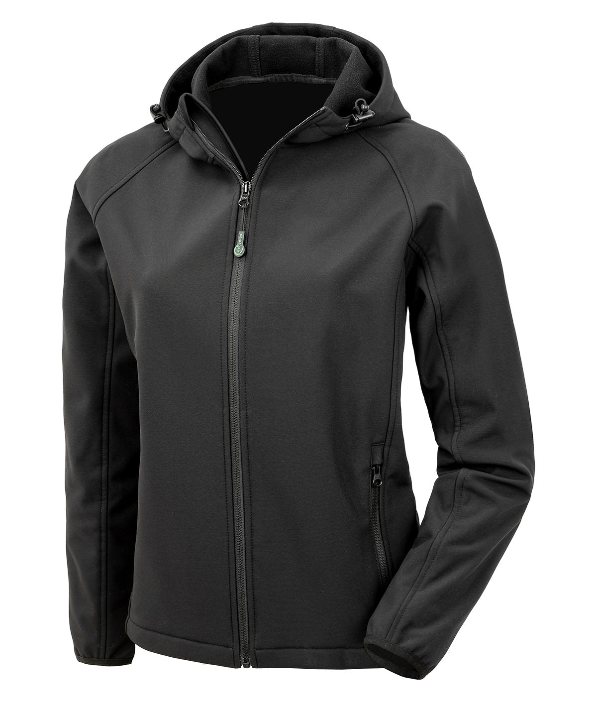 Result Ladies Recycled Pable Hood Shell - R911F - Black - Customisable Jacket